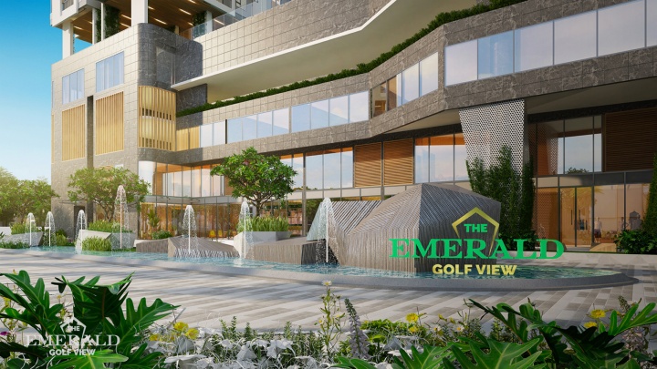 Phối cảnh mặt tiền Emerald Golf View