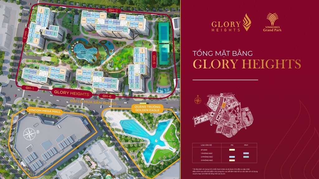 Mặt bằng Glory Heights